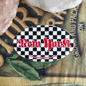 Checkered NEW YORK Sticker
